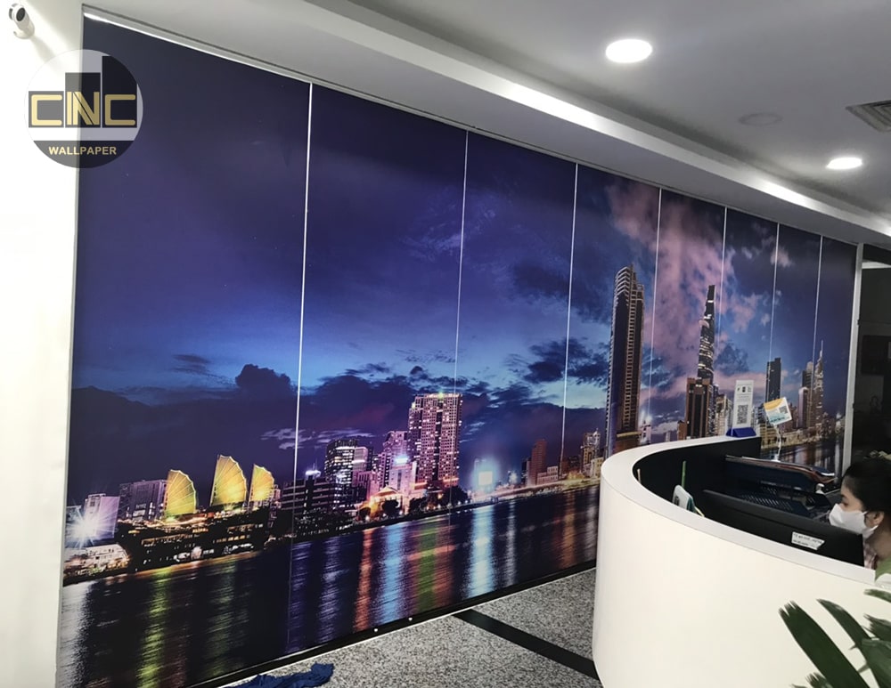 Tranh dán kính văn phòng làm việc