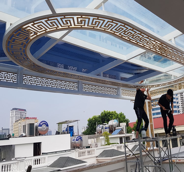 Giấy dán kính chống nắng mái kính