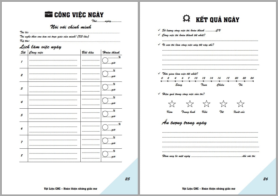 Sổ tay quản lý thời gian của người thành công