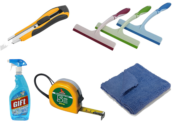 cách dán decal lên kính