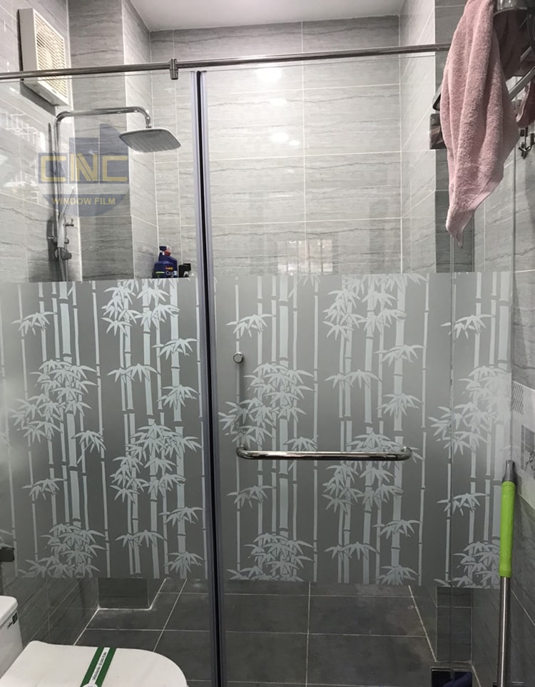 giấy dán kính trúc trắng