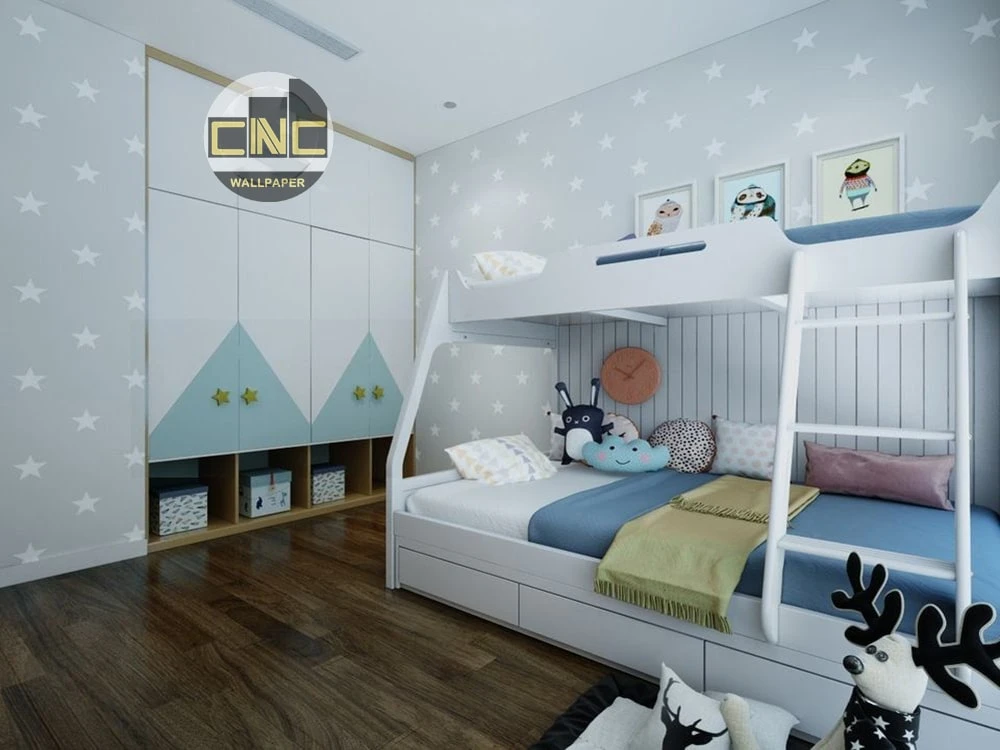 giấy dán tường cho bé