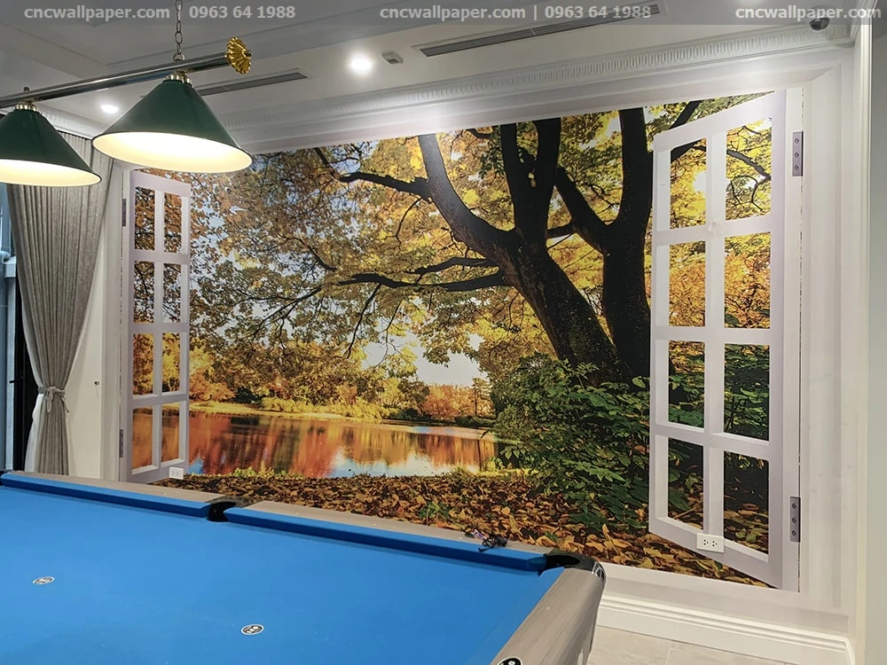 Phòng giải trí đặt bàn bia lớn