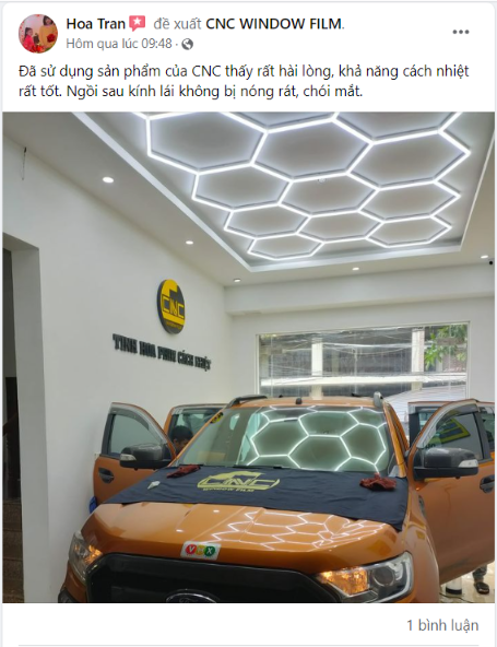 Anh để lại đánh giá về CNC Window Film