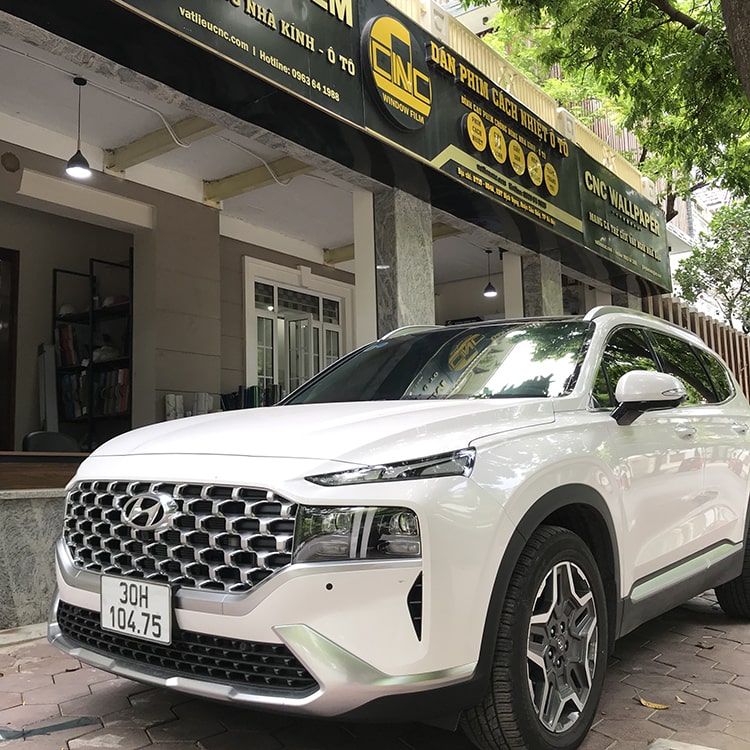 Dán kính xe santafe