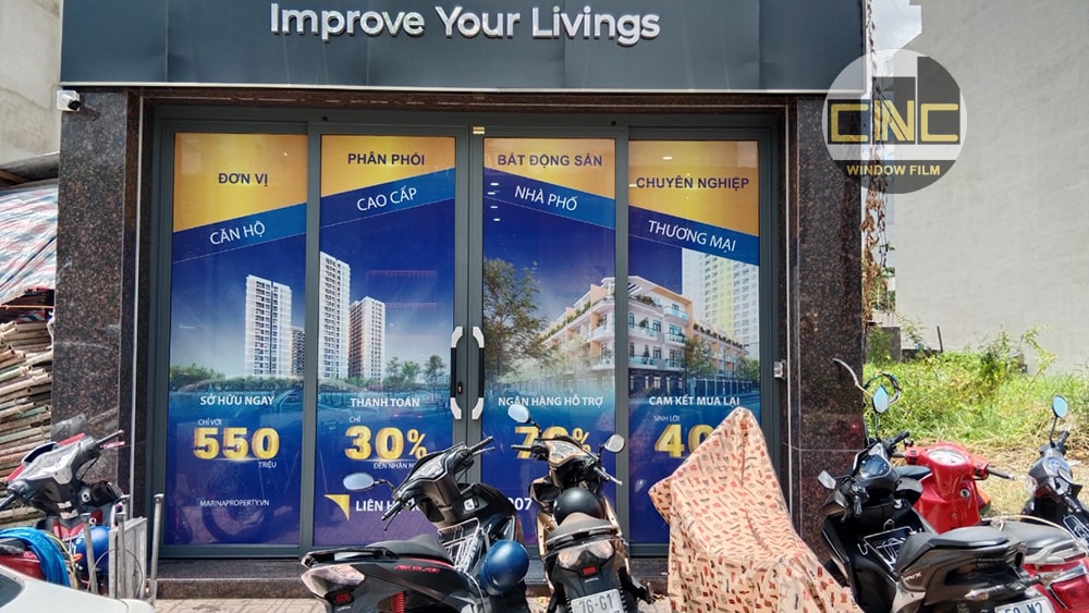 Tranh decal lưới quảng cáo