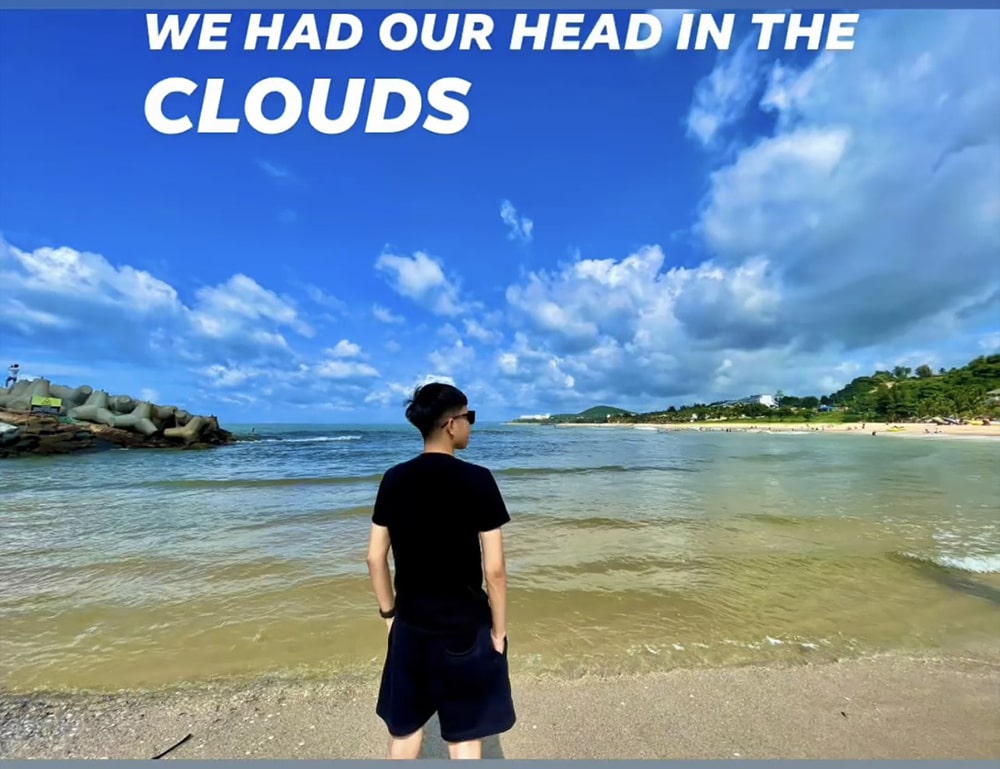 Checkin trên bãi biển