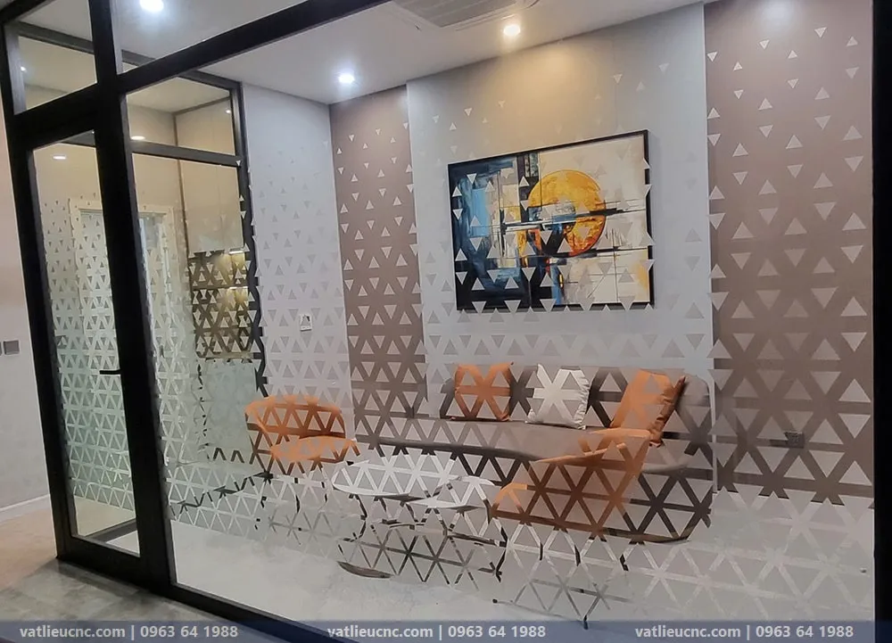 Decal dán kính mờ