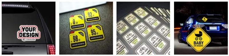 ứng dụng decal phản quang làm biển báo, tem decal