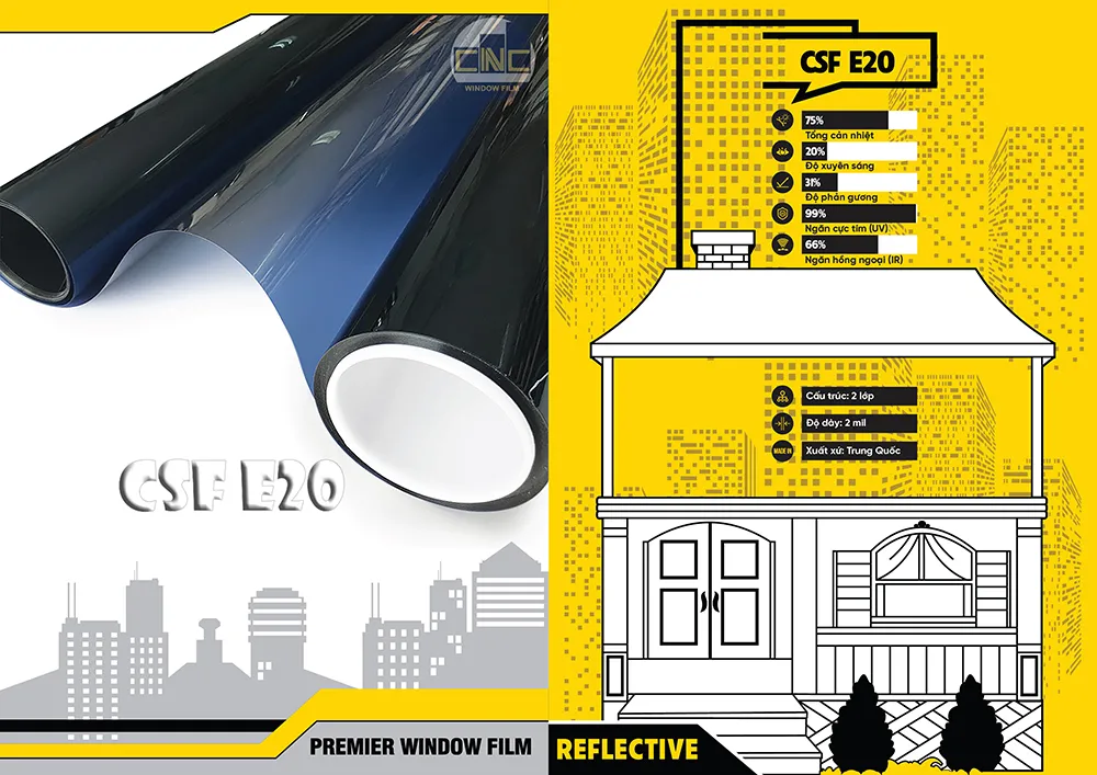 Phim cách nhiệt Reflective CSF E20